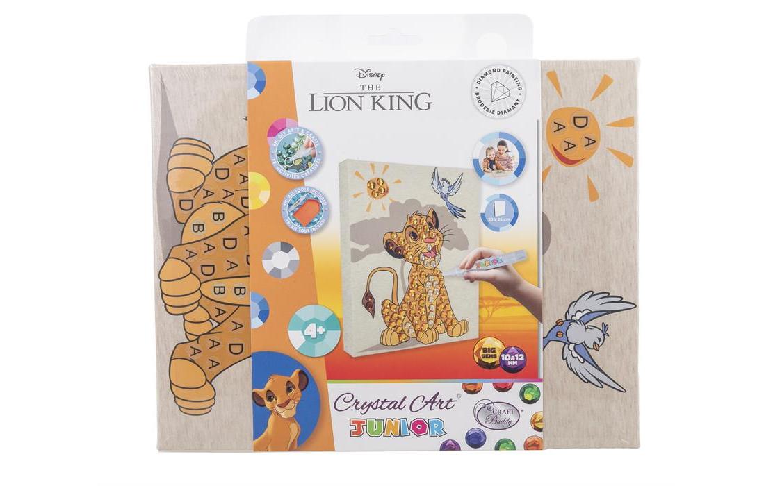 CRAFT Buddy Bastelset Simba Crystal Art Junior