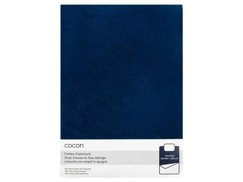 COCON Fixleintuch 140-160 x 200 cm, Marineblau COCON Fixleintuch 140-160 x 200 cm, Marineblau