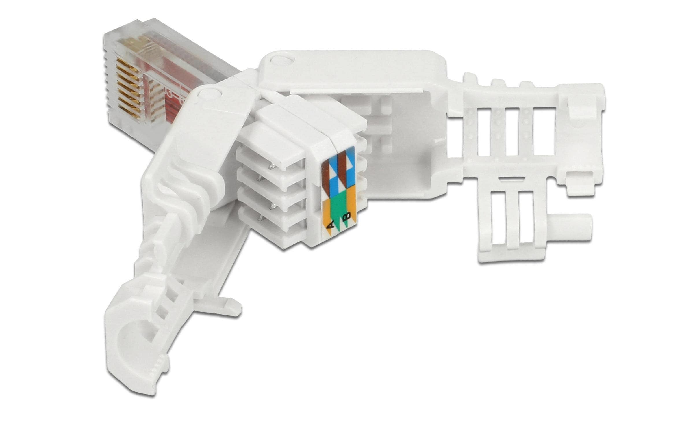 Delock Stecker RJ45 Cat.6 UTP 2 Stück, Weiss Delock Stecker RJ45 Cat.6 UTP 2 Stück, Weiss
