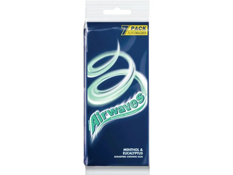 Airwaves Kaugummi Menthol & Eukalyptus 7 x 14 g Airwaves Kaugummi Menthol & Eukalyptus 7 x 14 g