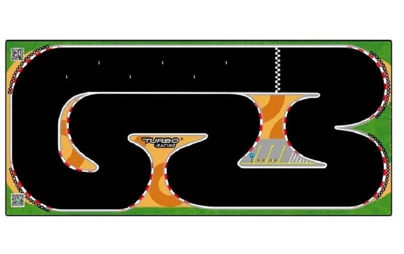 Turbo Racing Rennstrecke XXL Micro Rally 800 x 1600 mm Turbo Racing Rennstrecke XXL Micro Rally 800 x 1600 mm