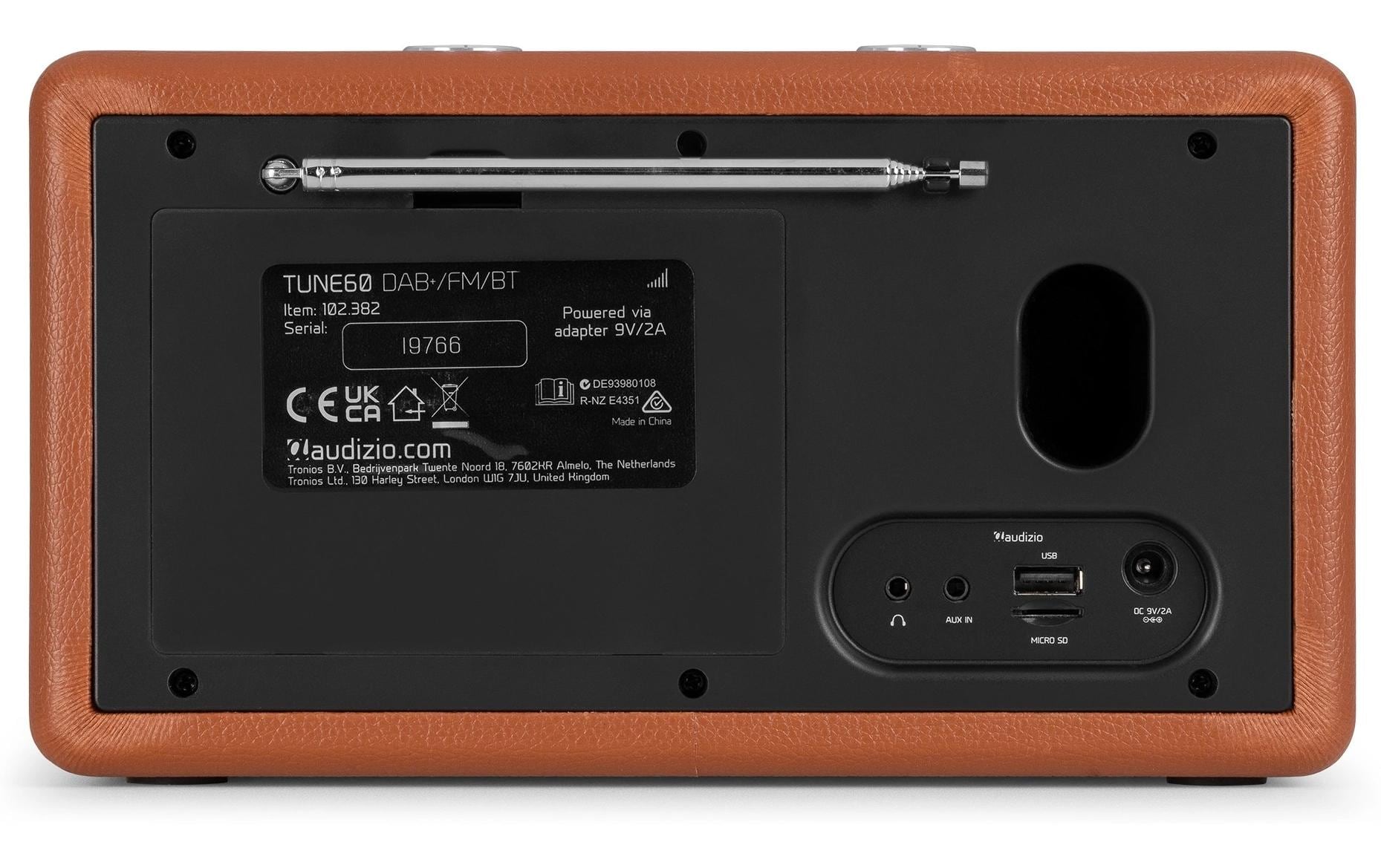 Audizio DAB+ Radio Tune60 Braun