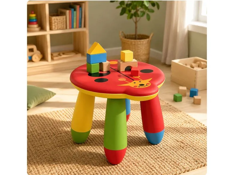 relaxdays Kinderhocker Marienkäfer, 25 x 32 cm, Mehrfarbig relaxdays Kinderhocker Marienkäfer, 25 x 32 cm, Mehrfarbig