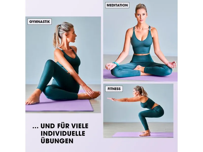 World Fitness Fitnessmatte Yamuna 183 cm x 61 cm, Lila World Fitness Fitnessmatte Yamuna 183 cm x 61 cm, Lila