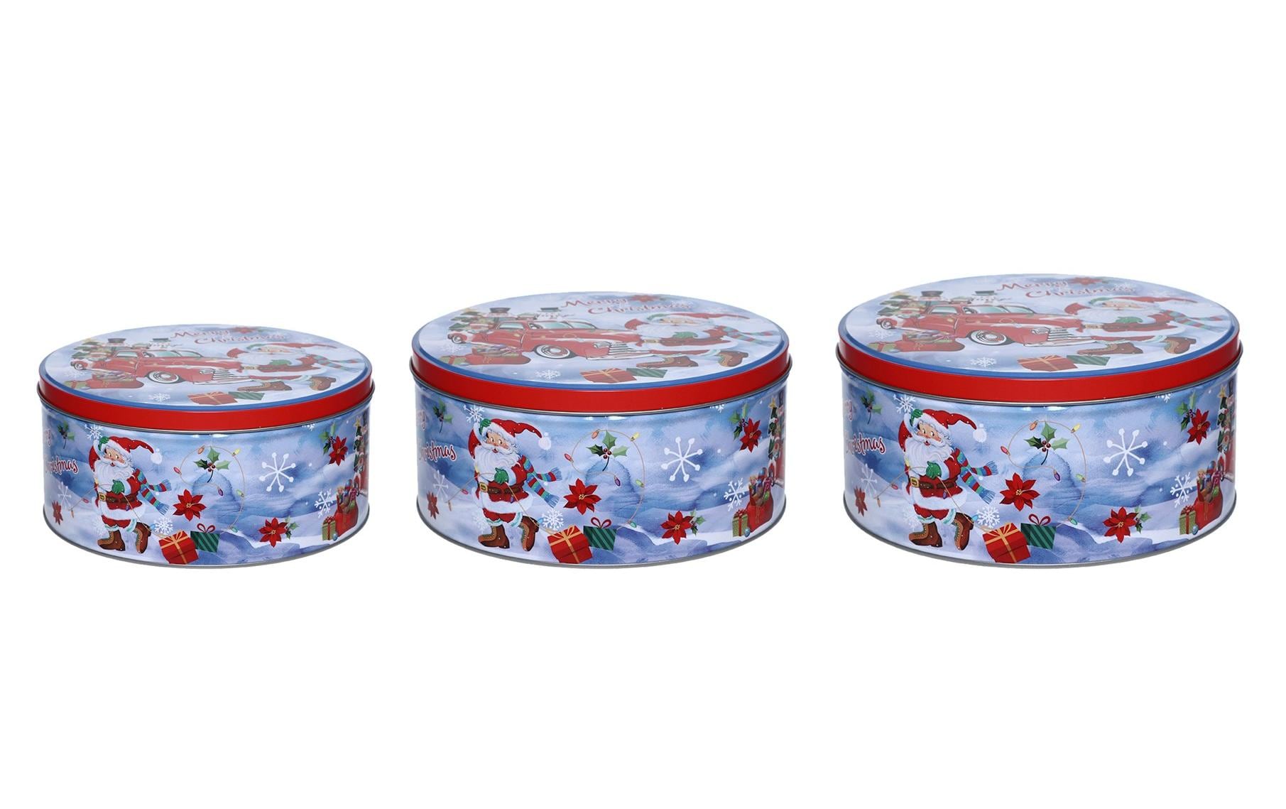 Dameco Guetzli-Dose Santa & Auto 3-teilig