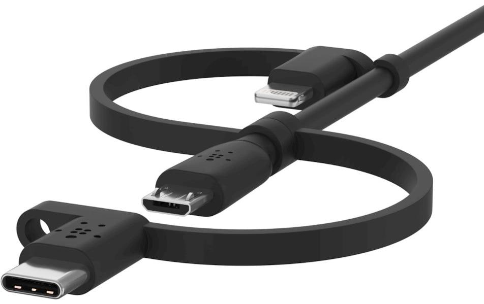 Belkin BoostCharge Universal USB A - Lightning/Micro-USB B/USB C