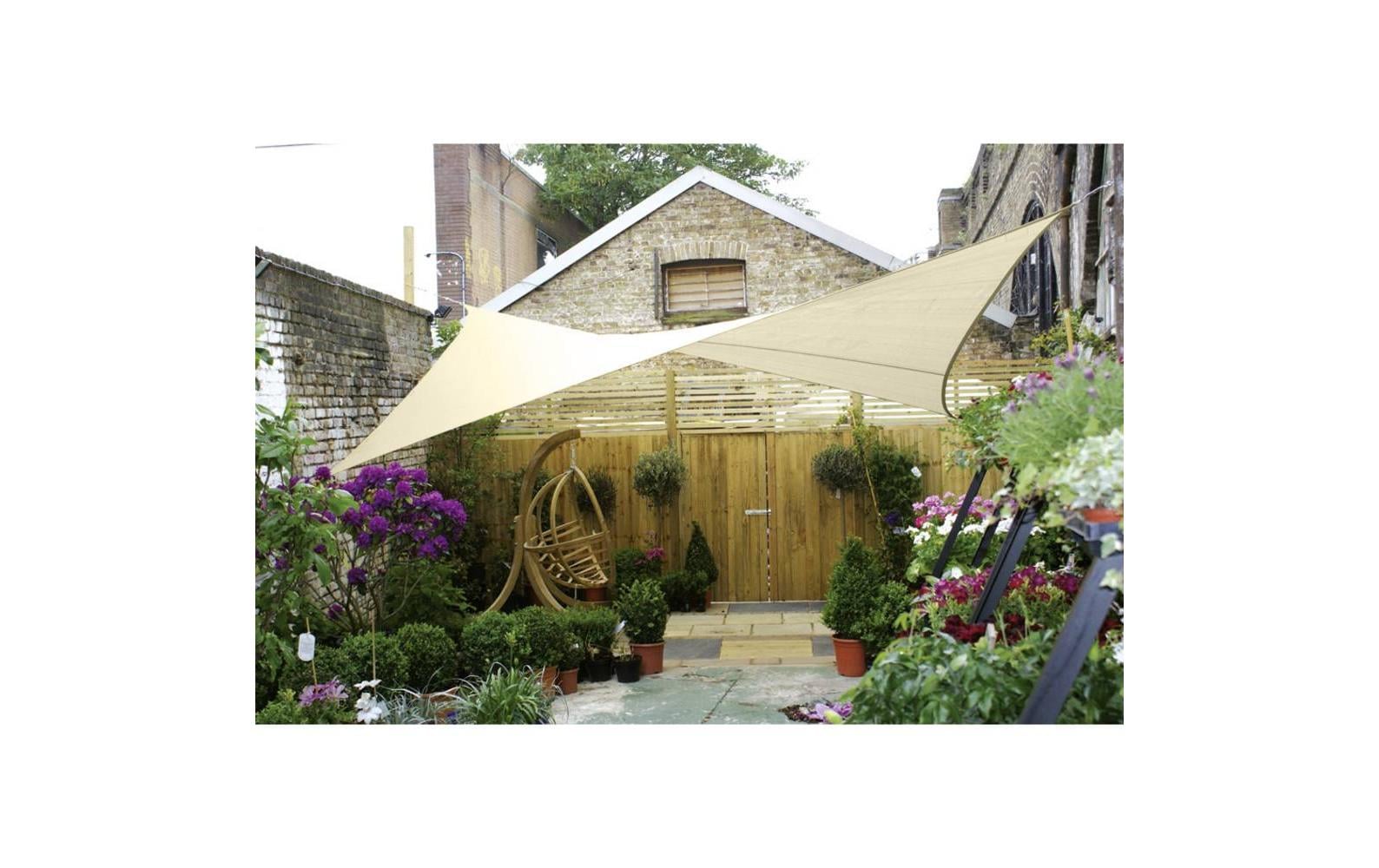 Perel Sonnensegel 500 cm, Quadratisch