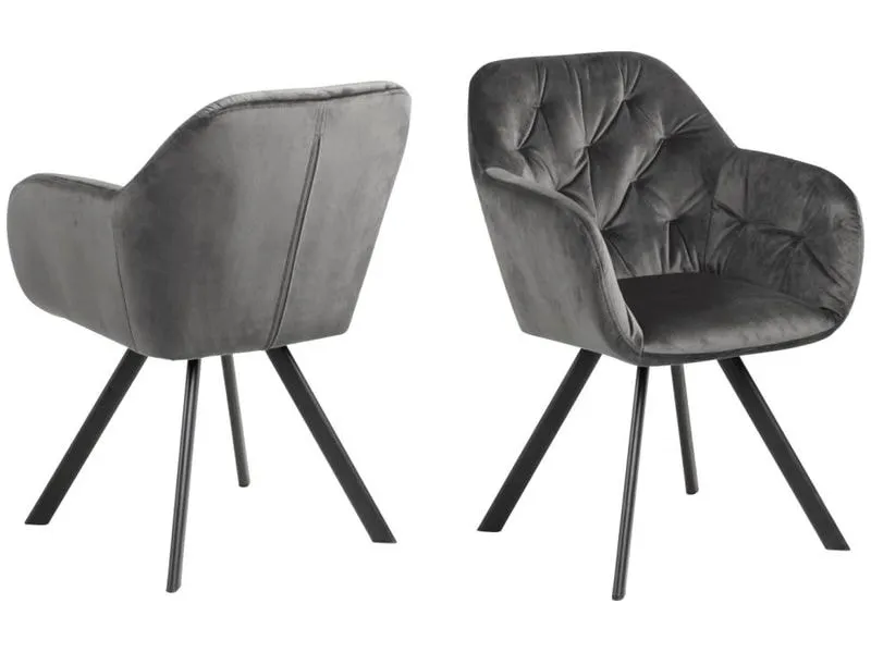 AC Design Stuhl Lola Dunkelgrau