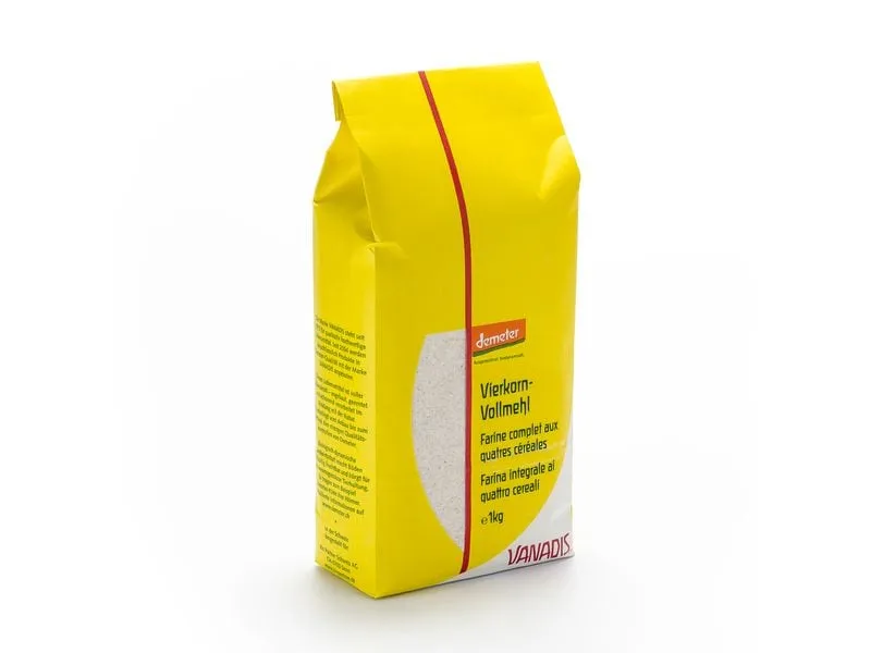 Vanadis Vierkorn-Vollkornmehl, Demeter 1 kg Vanadis Vierkorn-Vollkornmehl, Demeter 1 kg