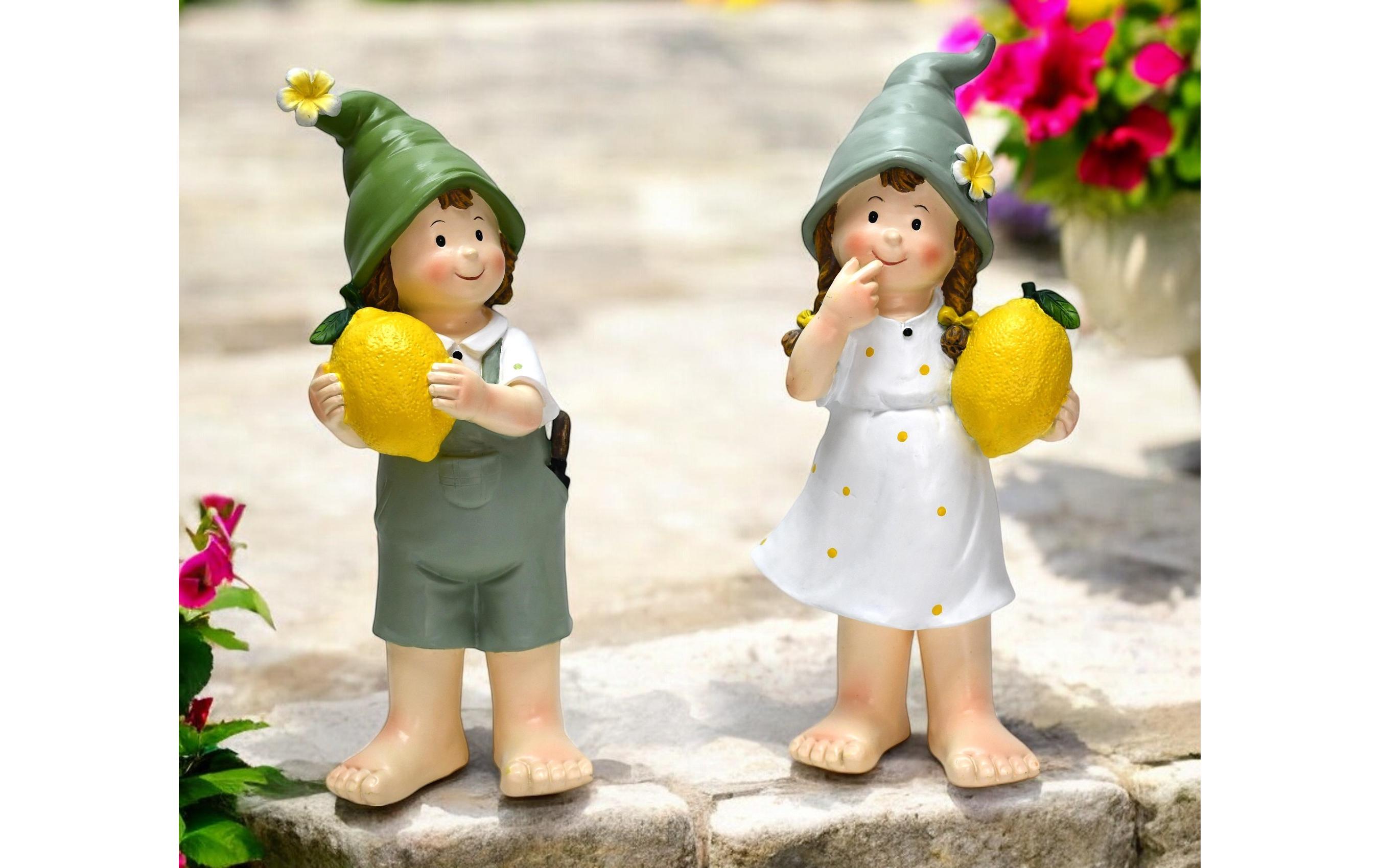 Dameco Dekofigur Kinder mit Zitrone 2er Set