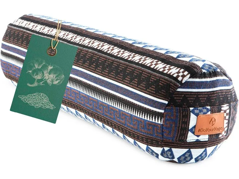 DoYourYoga Yoga-Bolster Tarik, Dinkelspelz, Mehrfarbig/Braun DoYourYoga Yoga-Bolster Tarik, Dinkelspelz, Mehrfarbig/Braun