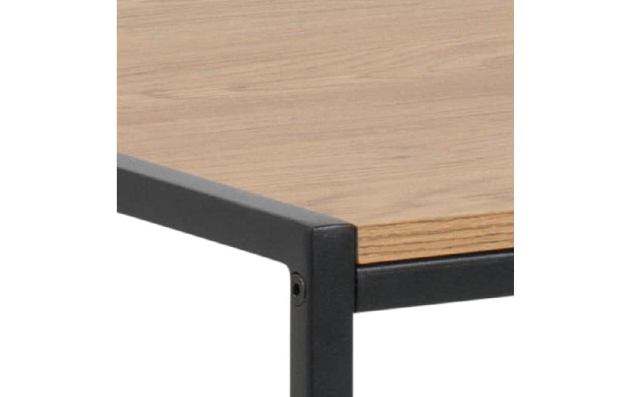 AC Design Tisch Seaford, Schwarz matt / Wildeiche matt