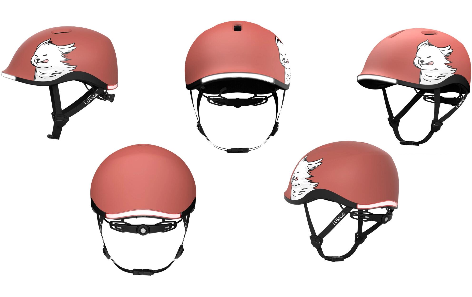 LUMOS Helm Nyxel Weiss/Rot, S