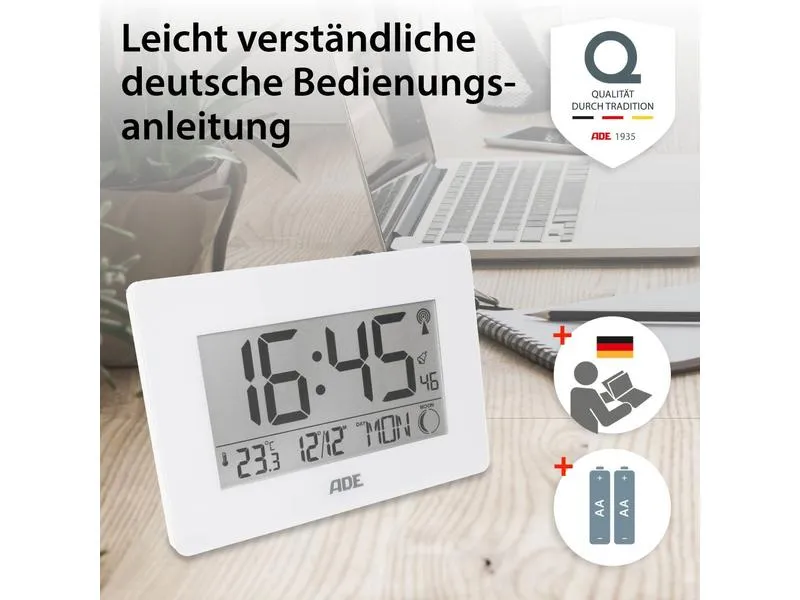 ADE Funkuhr XXL-Ziffern ADE Funkuhr XXL-Ziffern