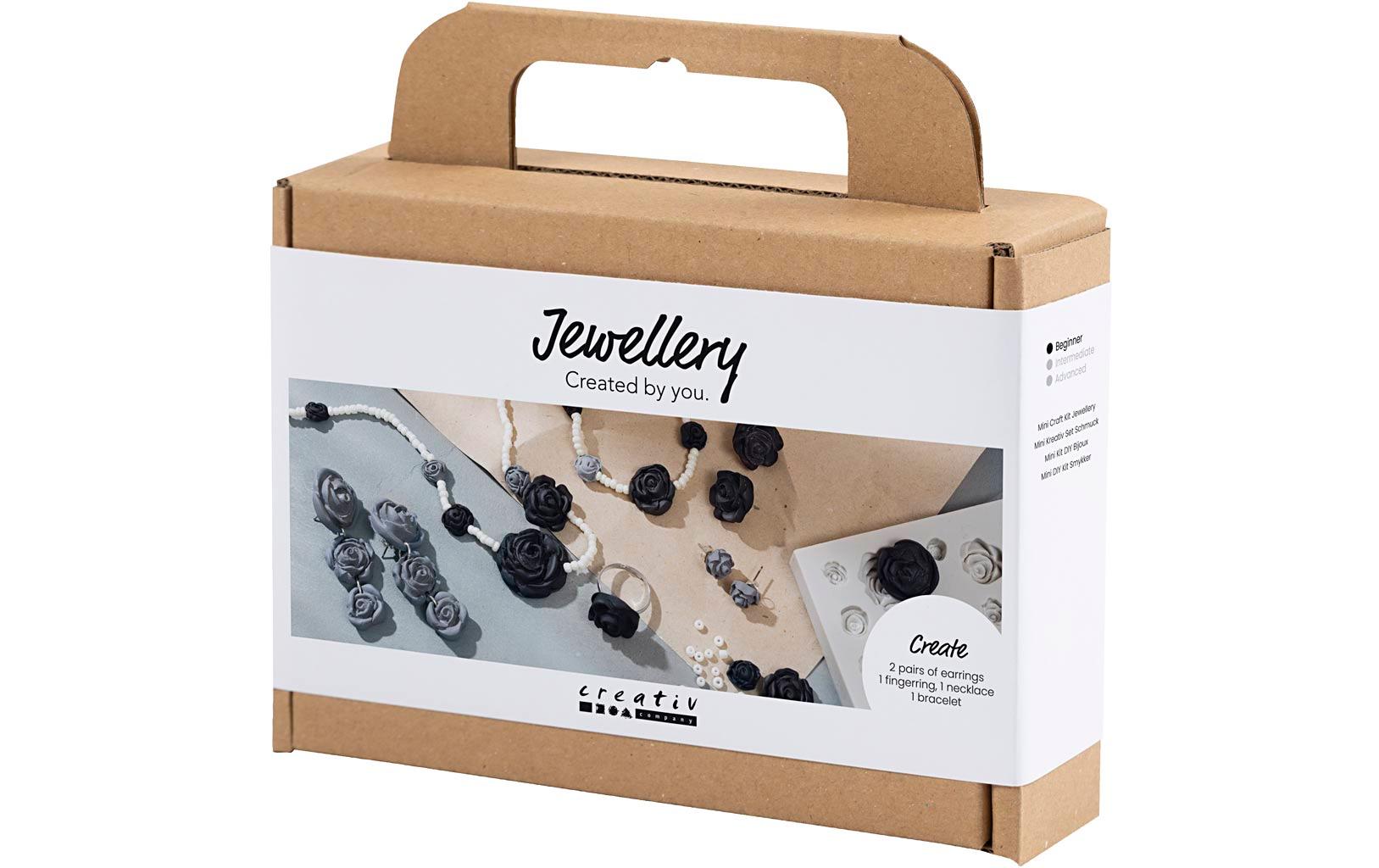 Creativ Company Schmuck Bastelset Rosen, Schwarz/Weiss Creativ Company Schmuck Bastelset Rosen, Schwarz/Weiss