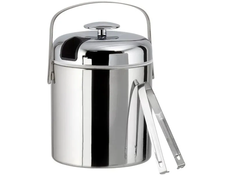 APS Eiswürfelbehälter POLAR 14 x 22 cm, 1.3 Liter, Silber