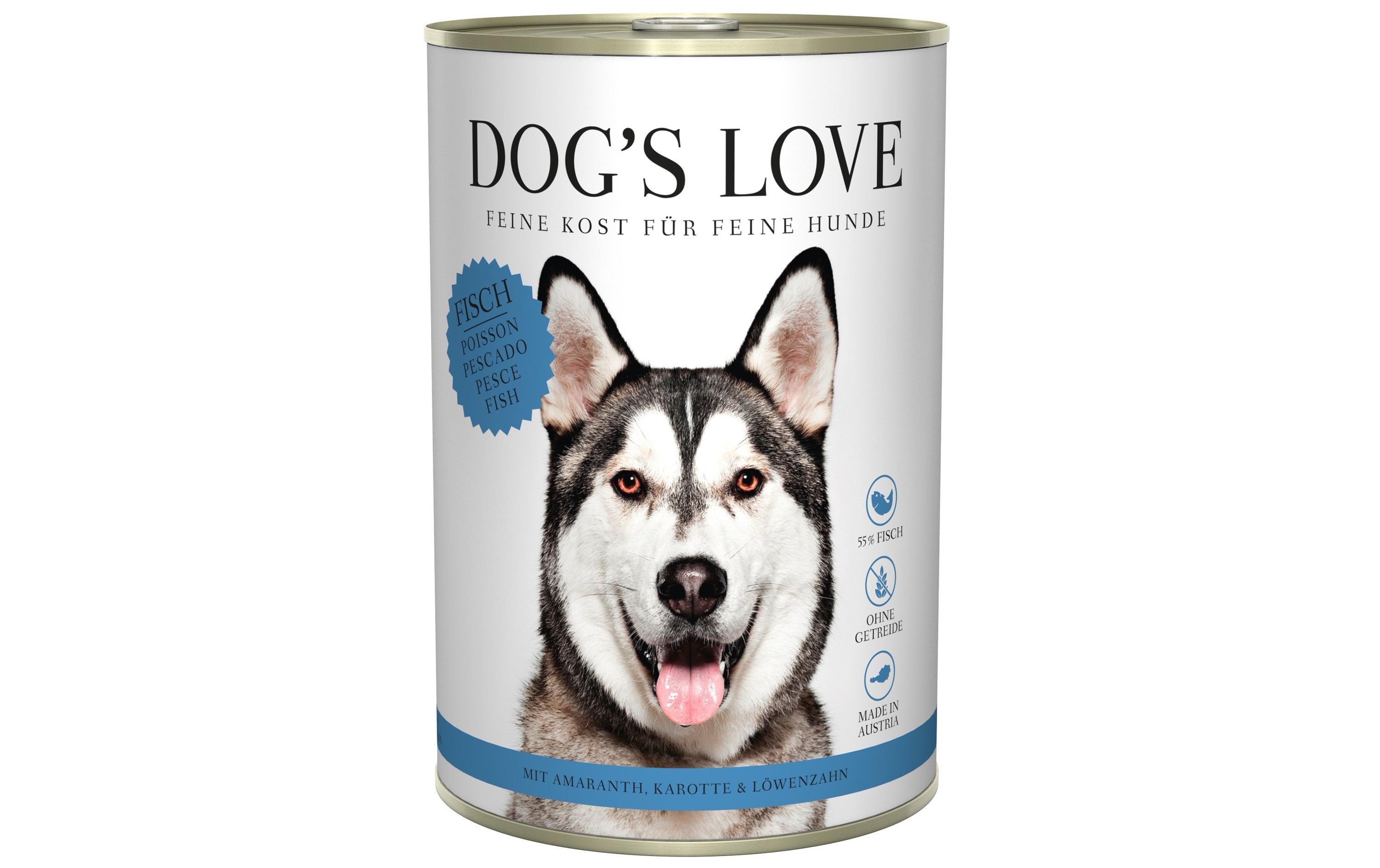 Dog's Love Nassfutter Adult Fisch, 400 g