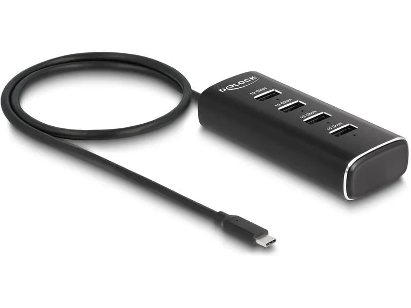 Delock USB-Hub 4x USB A 10Gbps/1x USB C 10Gbps Delock USB-Hub 4x USB A 10Gbps/1x USB C 10Gbps