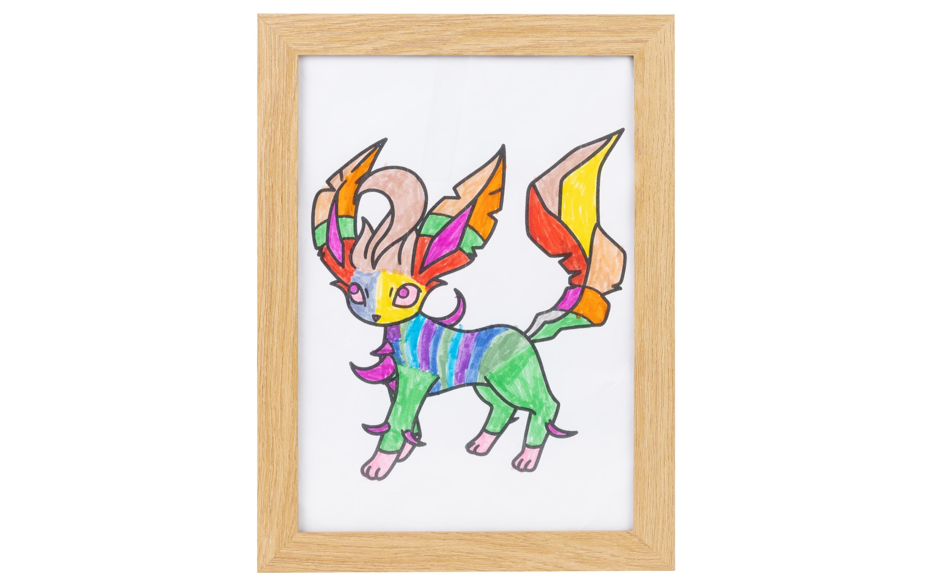 COCON Bilderrahmen für Kinderzeichnungen 35 x 25 x 4 cm, Nature