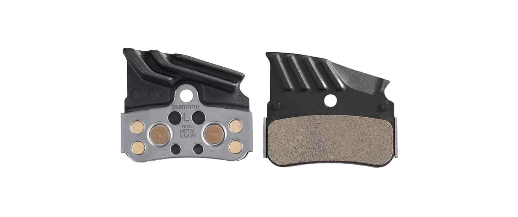 Shimano Bremsbeläge N04C Metall mit Lamellen Shimano Bremsbeläge N04C Metall mit Lamellen