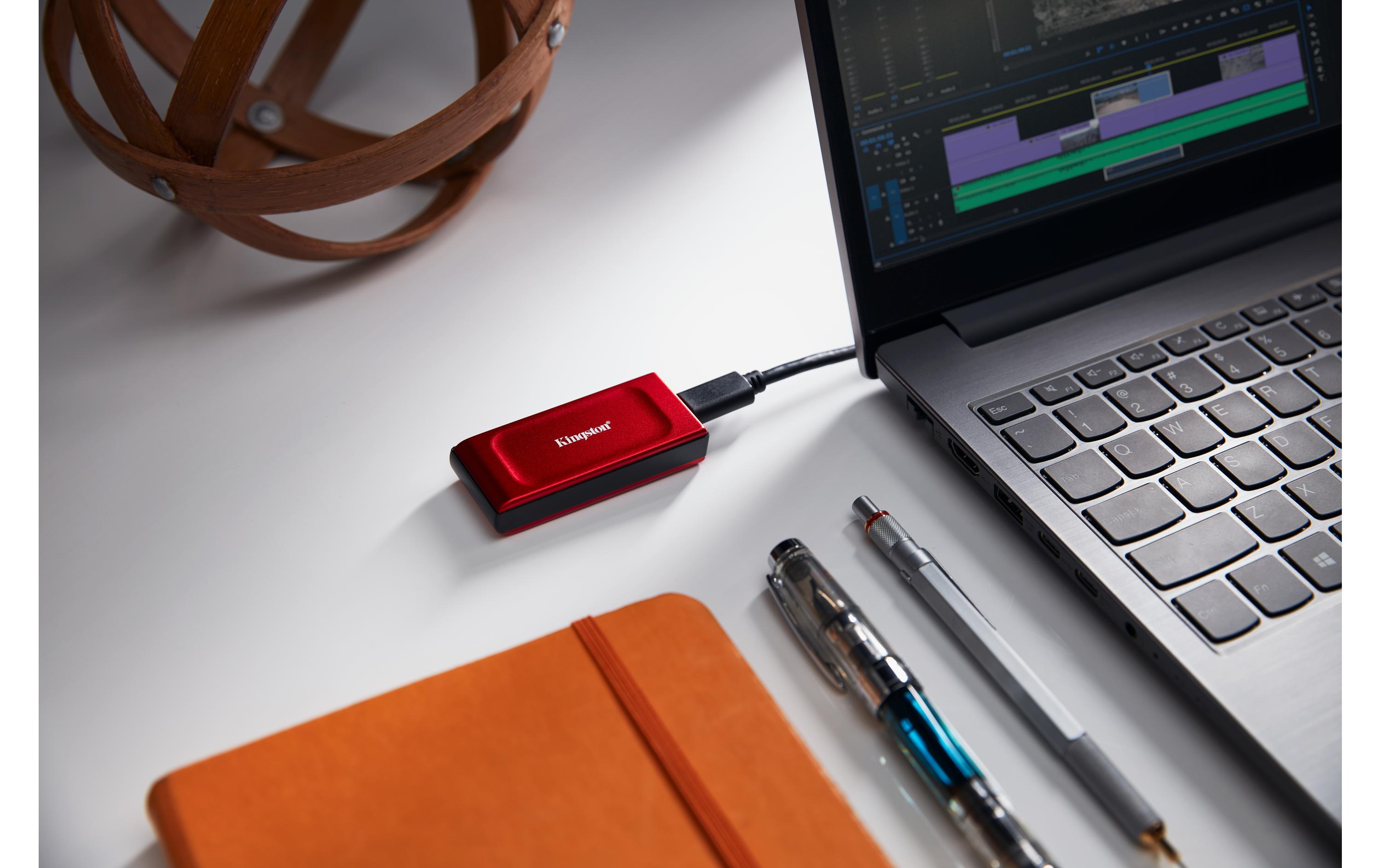 Kingston Externe SSD XS1000 1000 GB, Rot