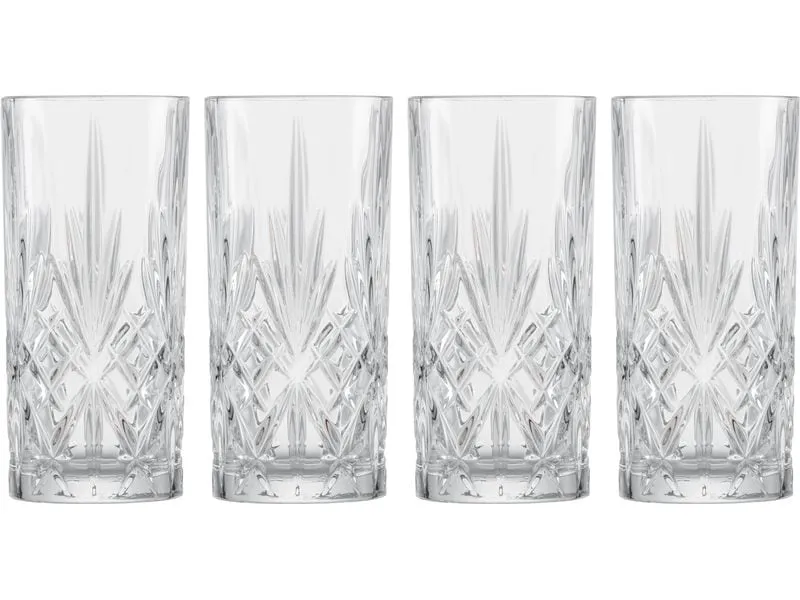 Schott Zwiesel Longdrinkglas Show 368 ml, 4 Stück, Transparent