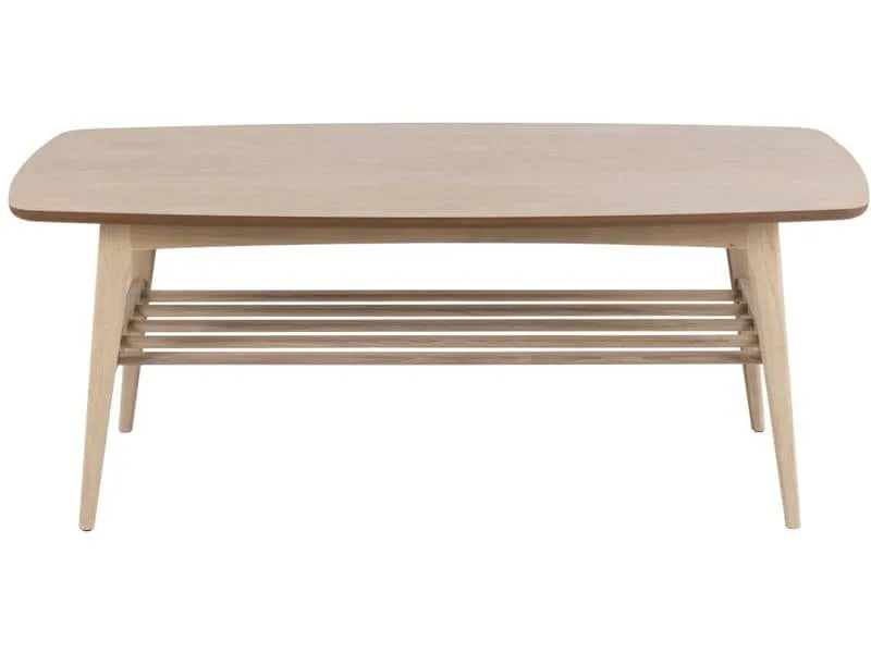 AC Design Couchtisch Woodstock Eiche, 120 x 60 x 47 cm
