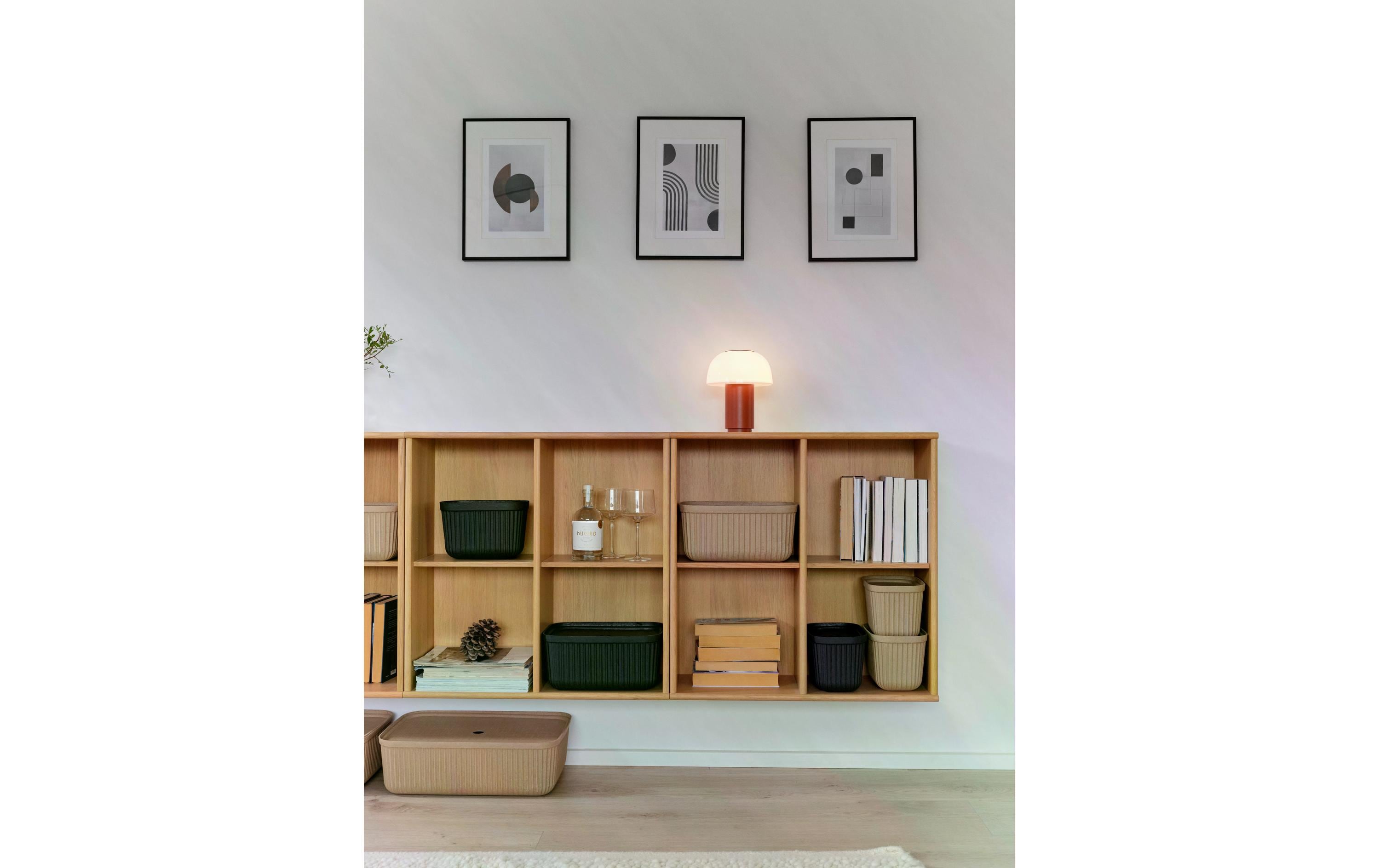 Zone Denmark Aufbewahrungsbox Pulp M 2 Stück, Beige