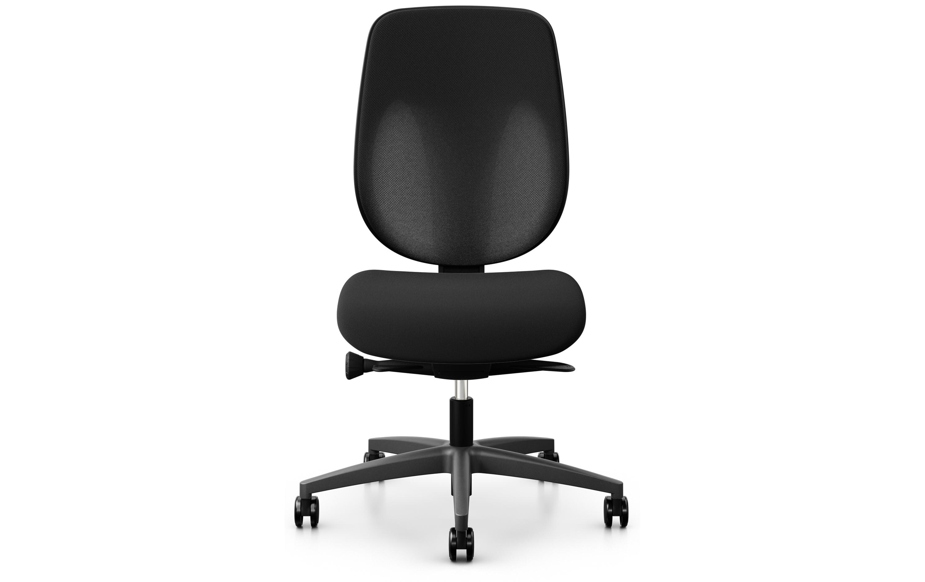 Giroflex Bürostuhl 353 mit Netzrücken, ohne Armlehnen, Schwarz Giroflex Bürostuhl 353 mit Netzrücken, ohne Armlehnen, Schwarz