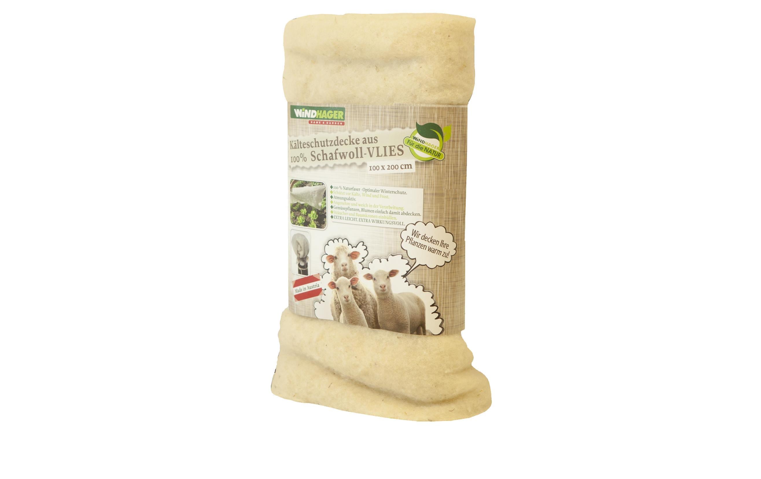 Windhager Schafwoll-Vliesdecke 200 x 100 cm Windhager Schafwoll-Vliesdecke 200 x 100 cm