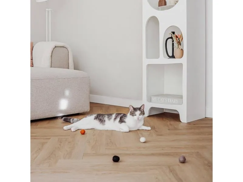 District 70 Katzen-Spielzeug Glow Felt Ball Toys, 35 mm, 4 Stück District 70 Katzen-Spielzeug Glow Felt Ball Toys, 35 mm, 4 Stück
