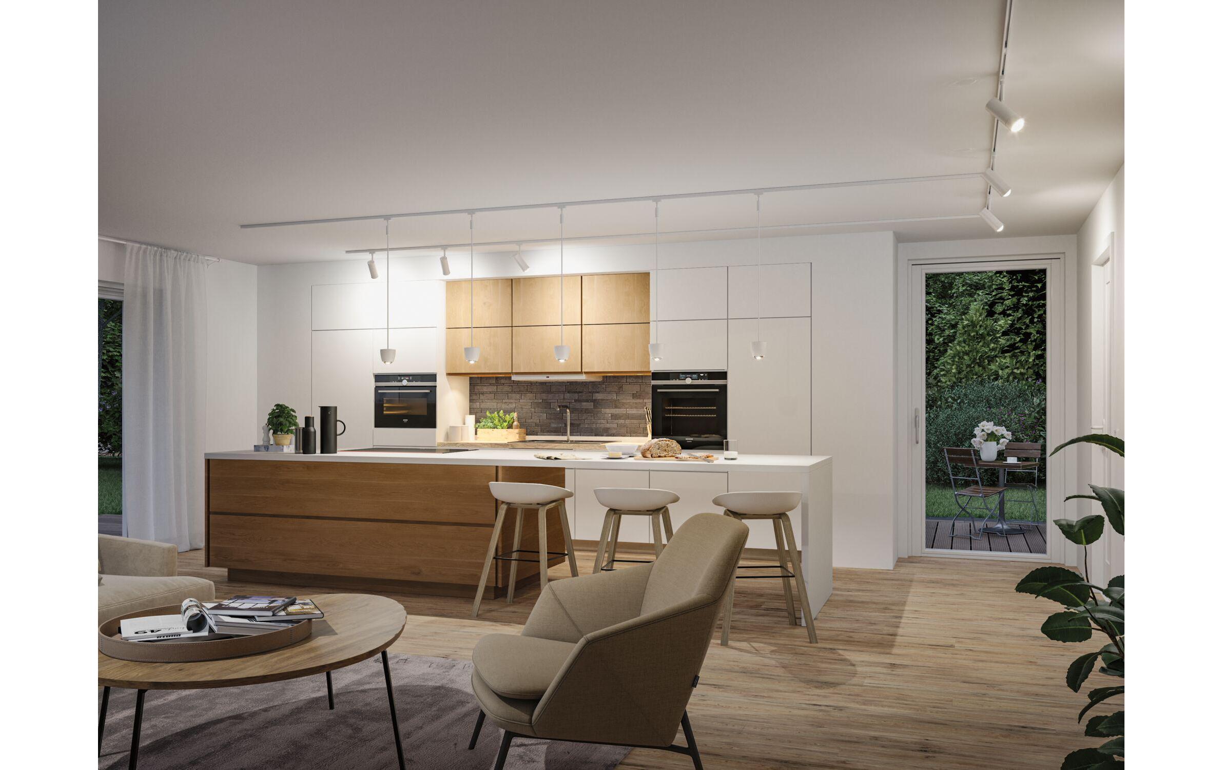 Paulmann URail LED Pendel Tyros RGBW Zigbee, 4.5W, signalweiss Paulmann URail LED Pendel Tyros RGBW Zigbee, 4.5W, signalweiss