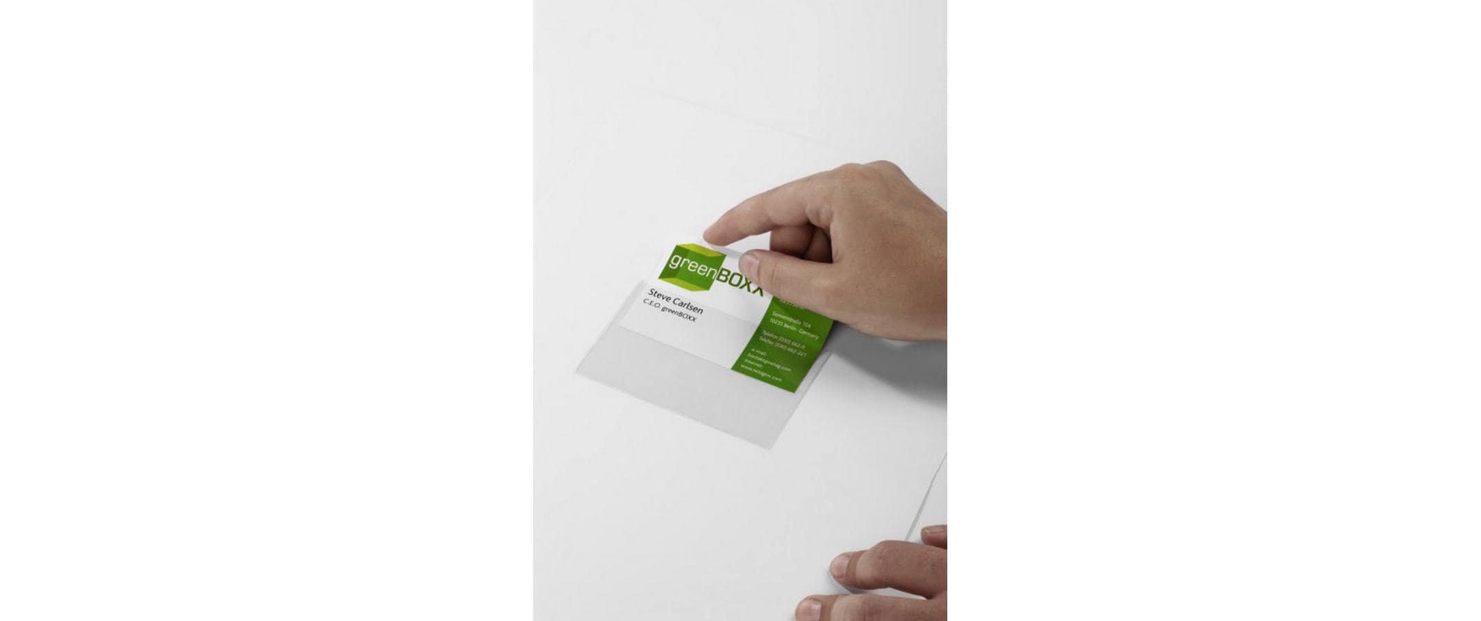 DURABLE Visitenkartenetui Selbstklebend 57 x 90 mm, 100 Stück DURABLE Visitenkartenetui Selbstklebend 57 x 90 mm, 100 Stück