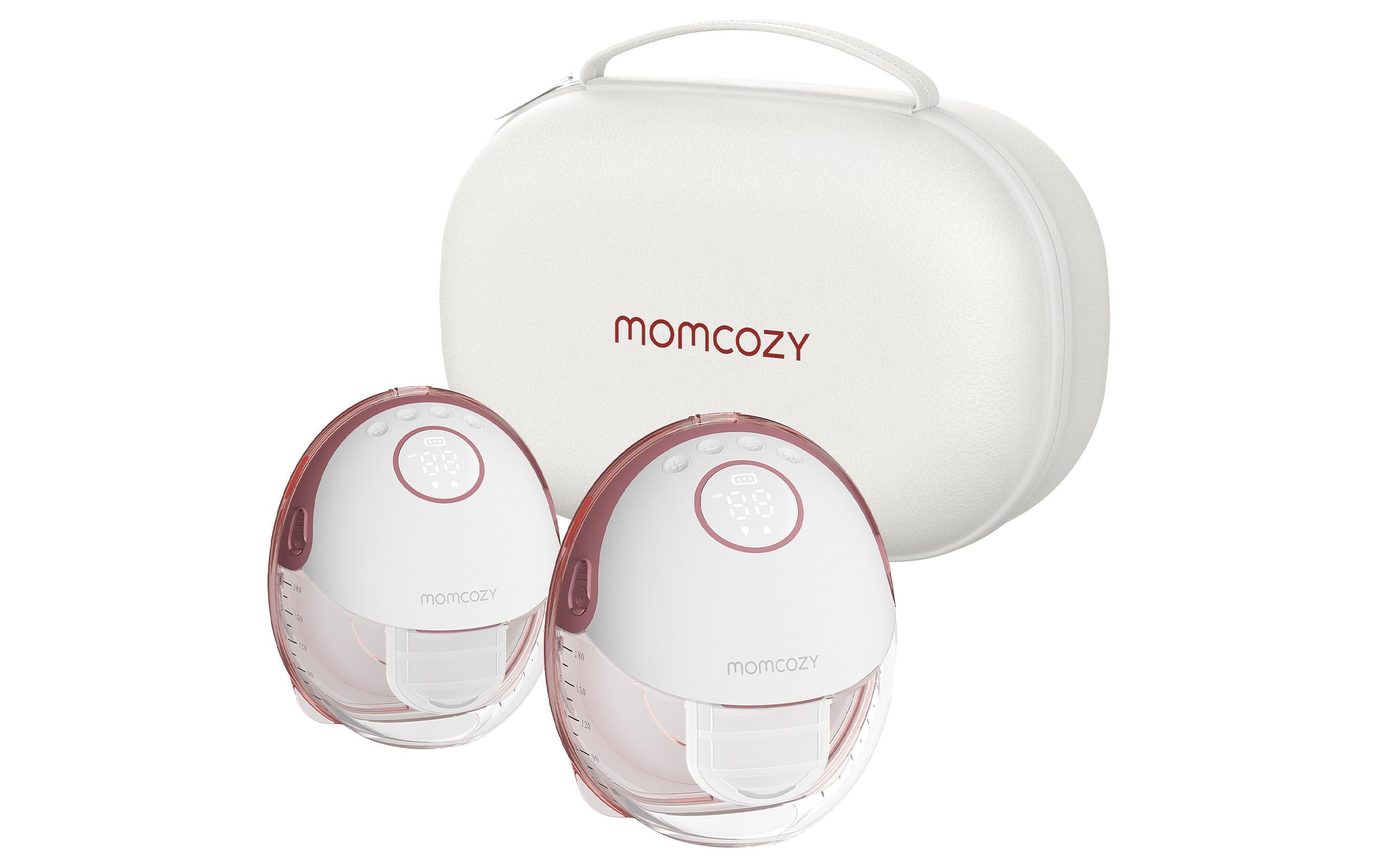 momcozy M6 Doppelte Milchpumpe maroon Elektrisch