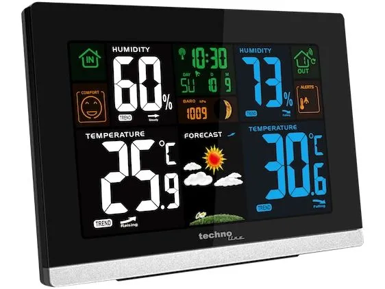 Technoline Wetterstation WS 6462 Schwarz Technoline Wetterstation WS 6462 Schwarz
