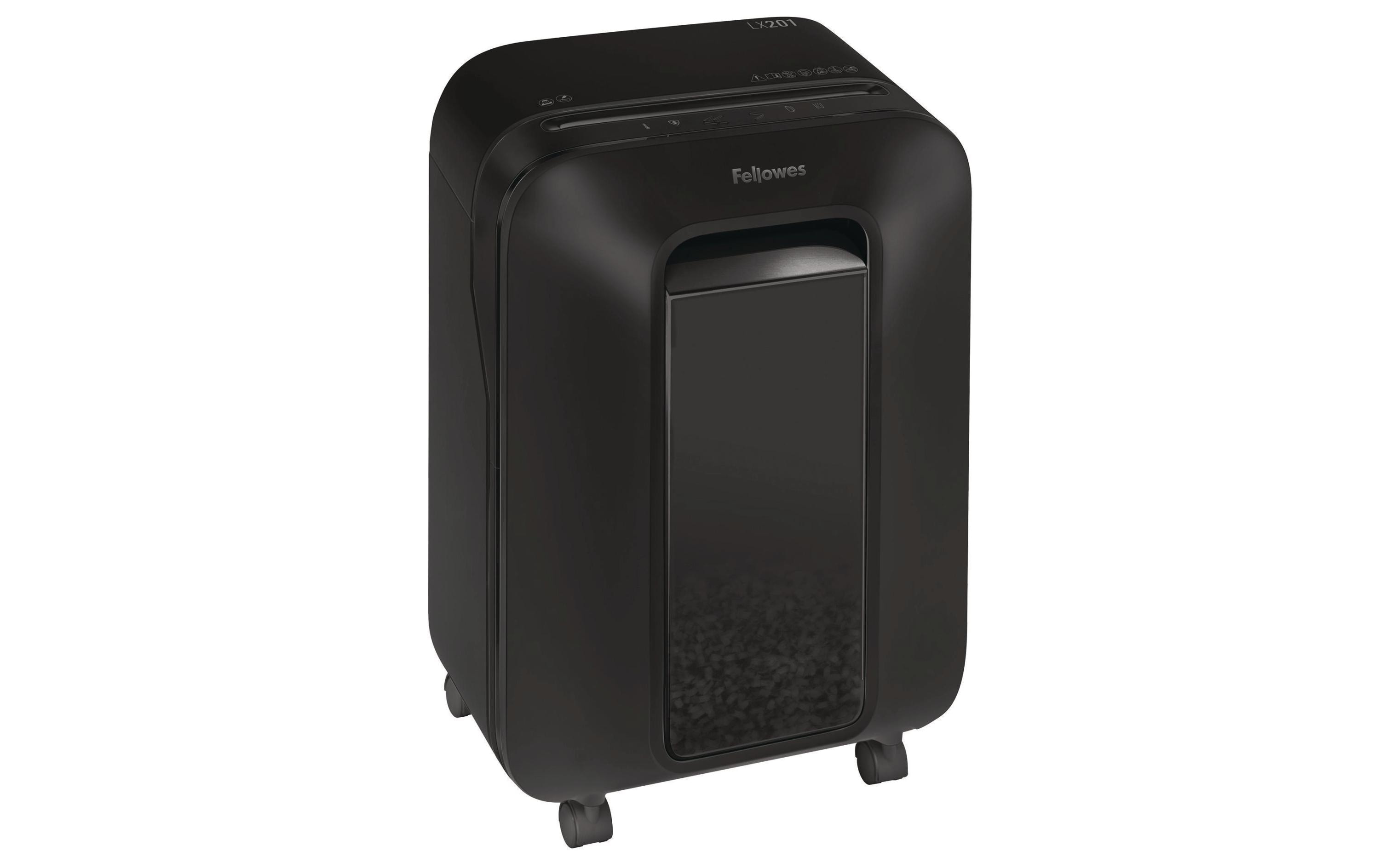 Fellowes Aktenvernichter LX201 P-5, 12 Seiten, Schwarz Fellowes Aktenvernichter LX201 P-5, 12 Seiten, Schwarz