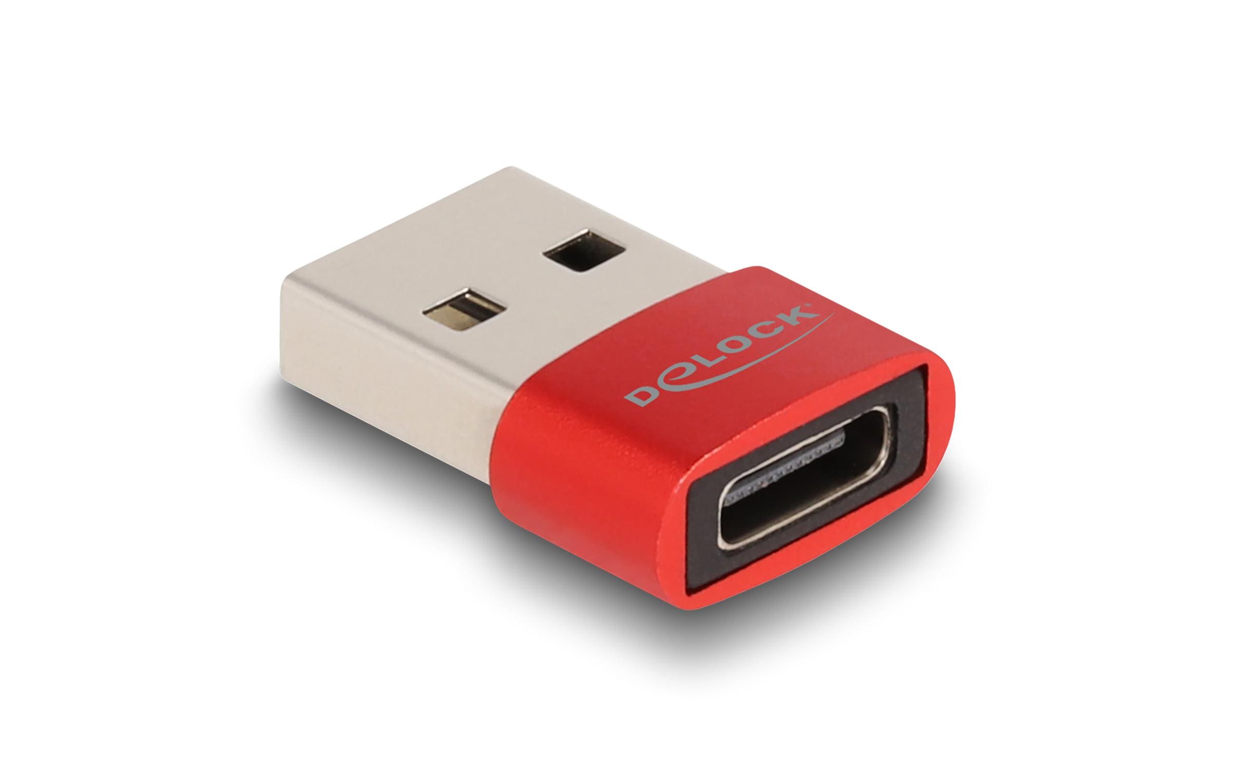 Delock USB 2.0 Adapter USB-A Stecker - USB-C Buchse Delock USB 2.0 Adapter USB-A Stecker - USB-C Buchse