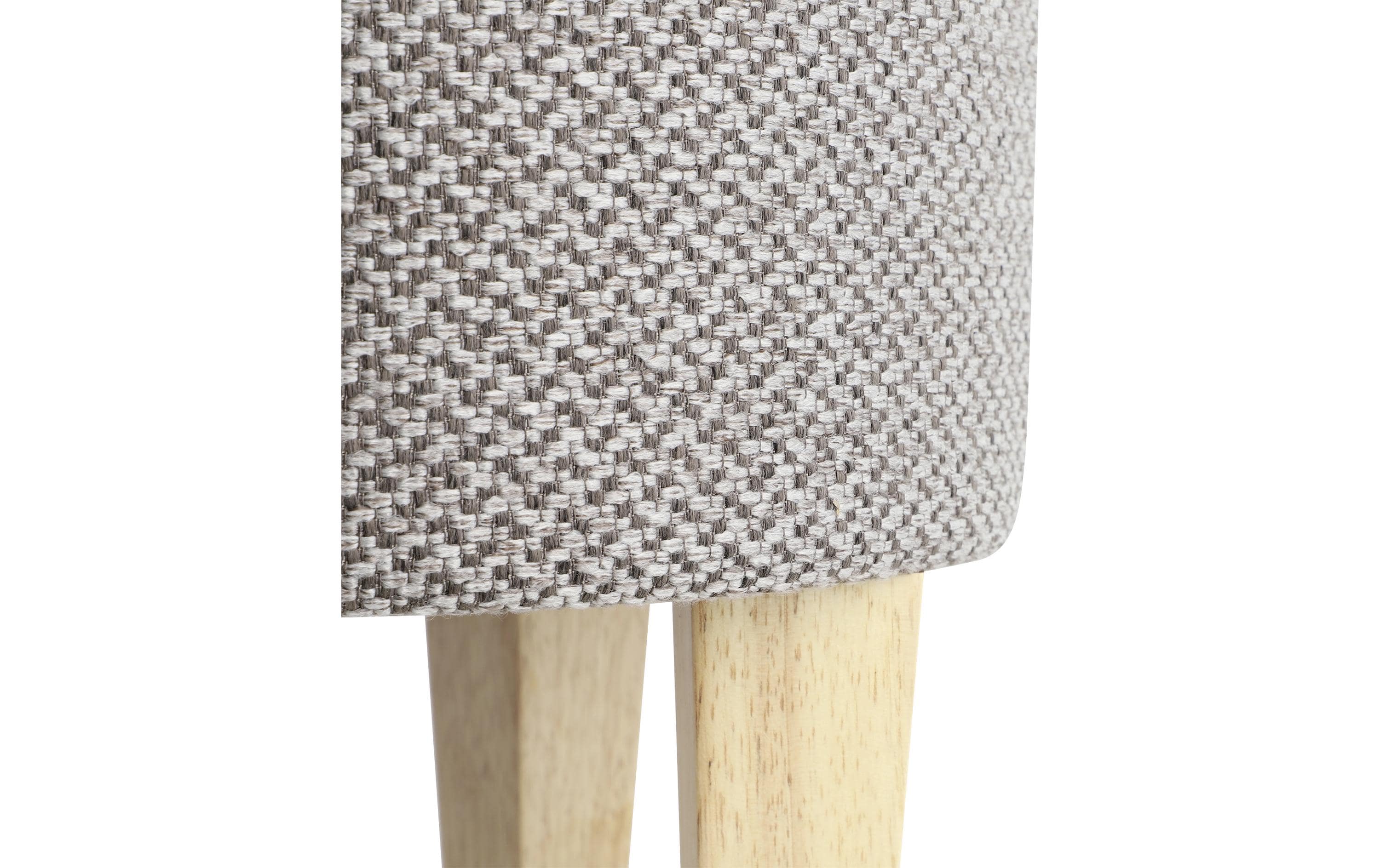 EGLO Hocker Mashike Ø 39 x 40 cm, Grau/Braun