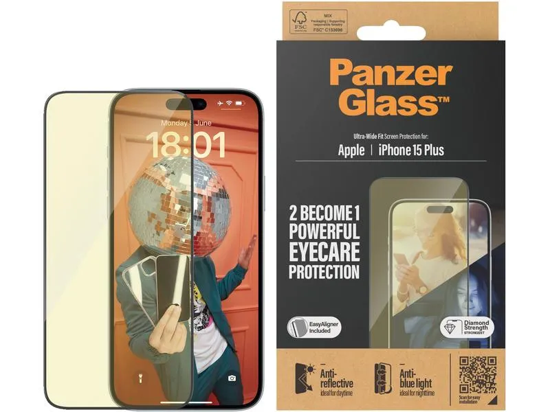 Panzerglass Displayschutz Anti Reflective iPhone 15 Plus Panzerglass Displayschutz Anti Reflective iPhone 15 Plus