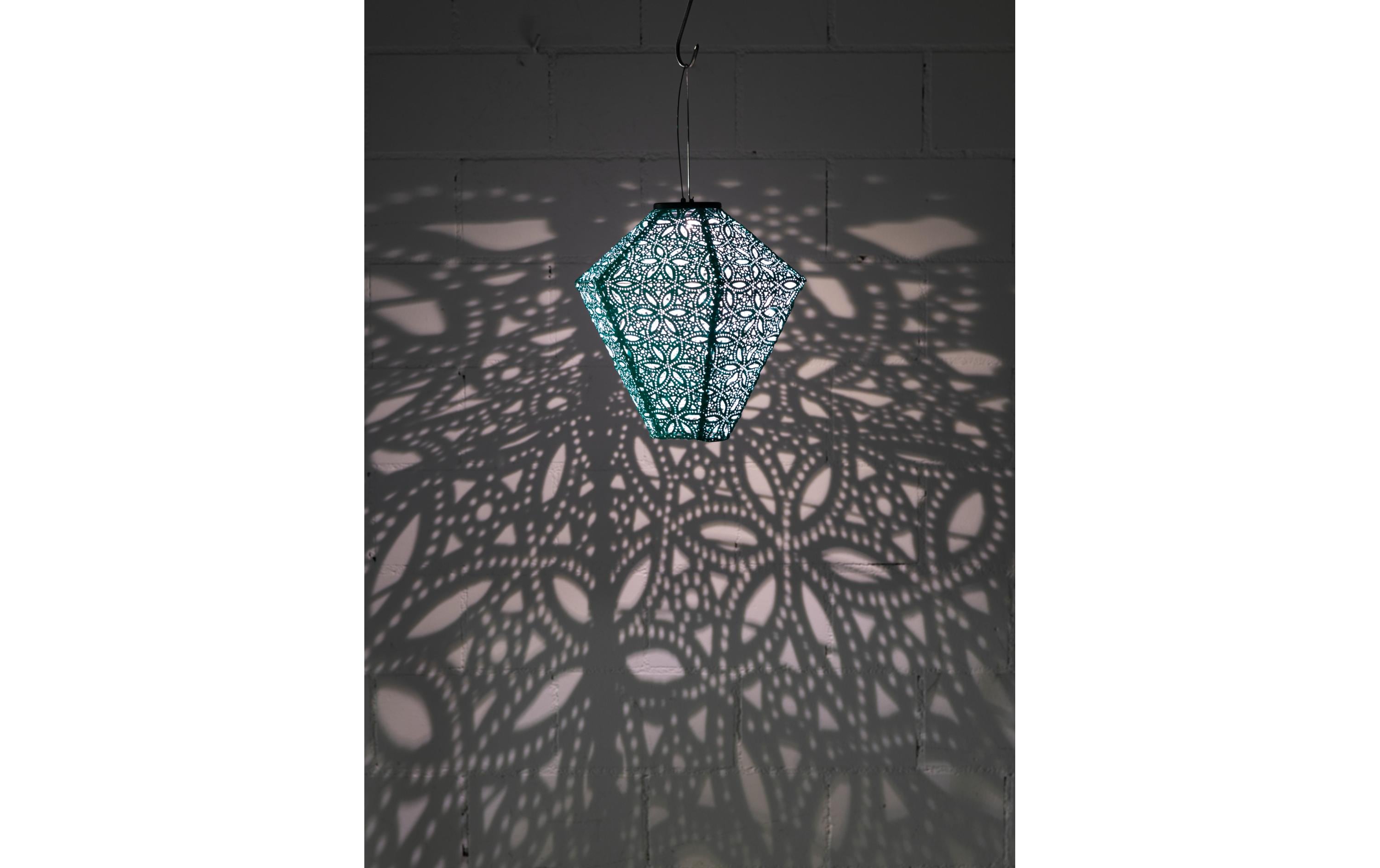 COCON Lampion LED Solar Diamant, Blau