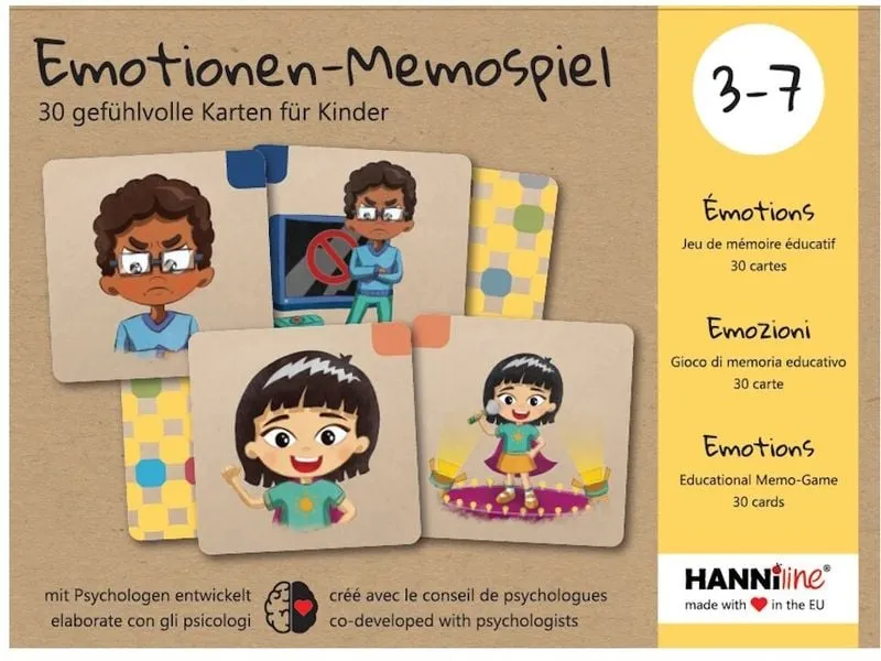 Hanniline Emotionen-Memo-Spiel für Kinder 3 - 7 Jahren