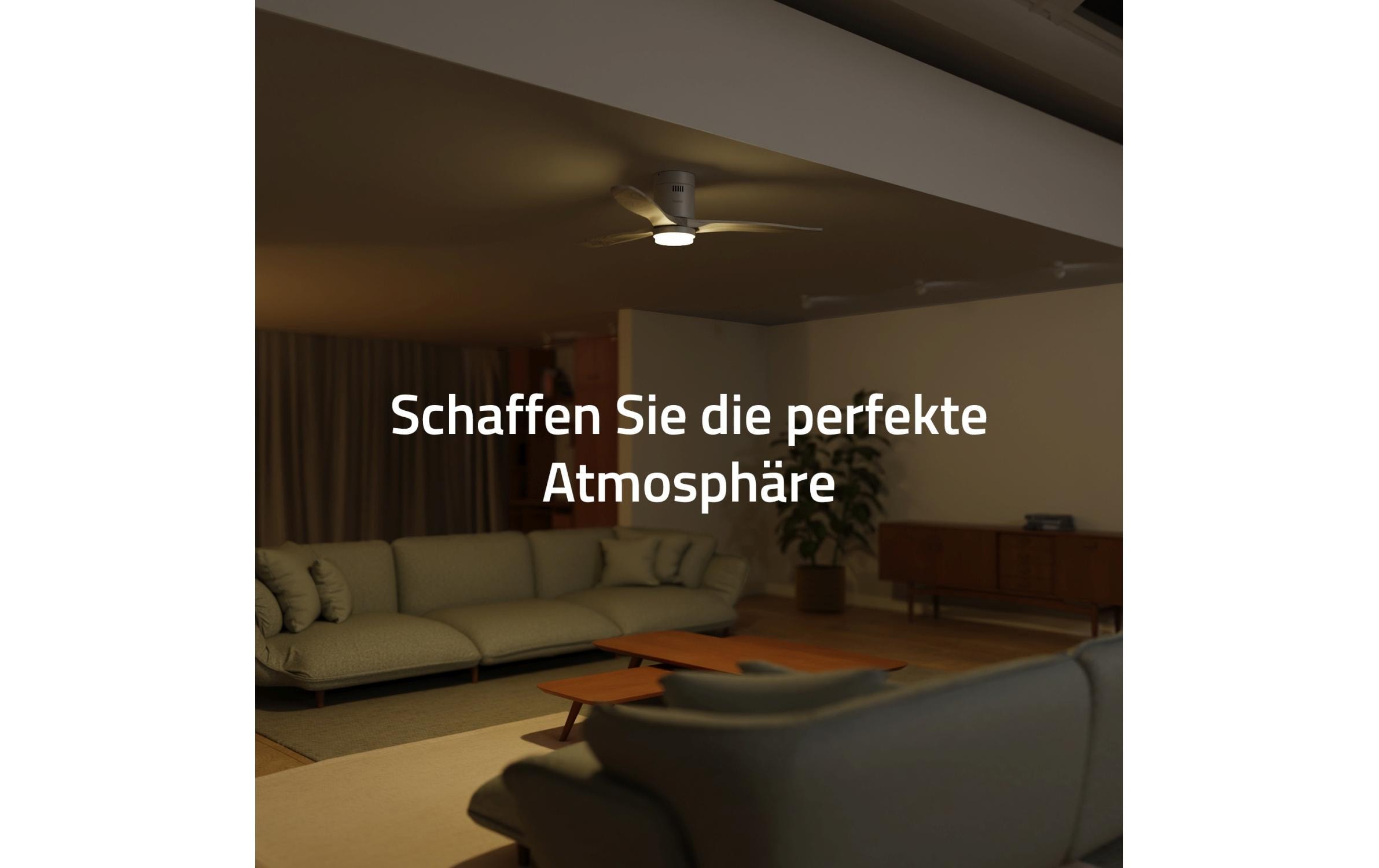 hombli Deckenventilator 1320 mm, Weiss