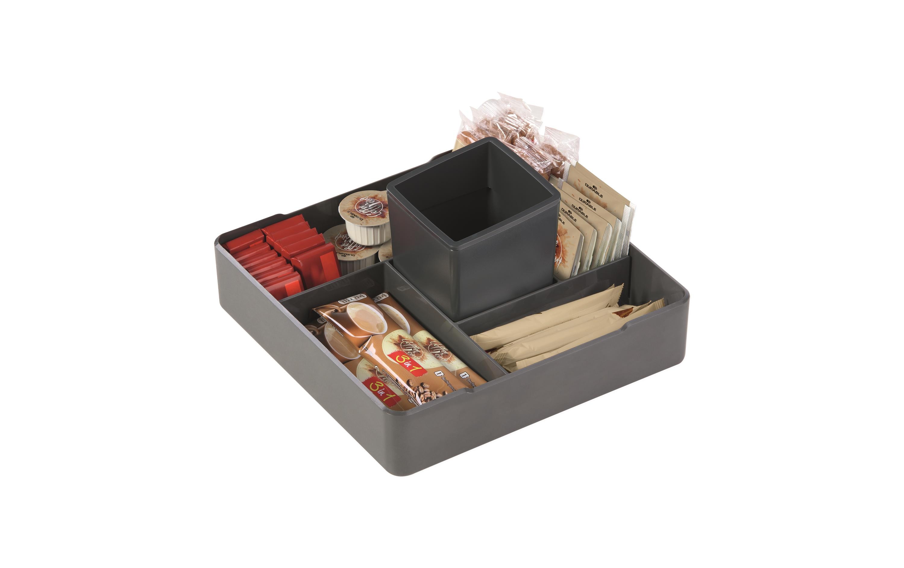 DURABLE Serviertablett Coffee Point Case Anthrazit
