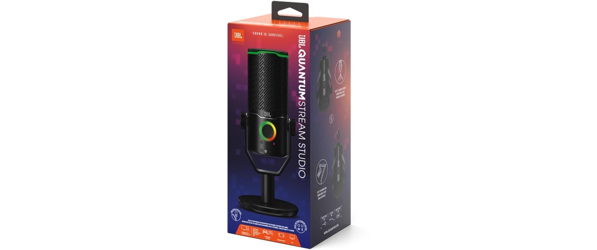 JBL Kondensatormikrofon Quantum Stream Studio Schwarz