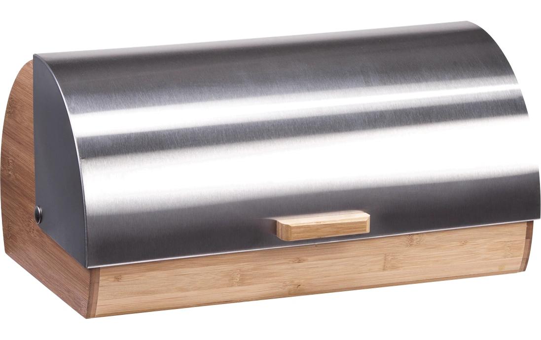 Zeller Present Brotkasten 39 x 25.5 x 18.5 cm, Silber