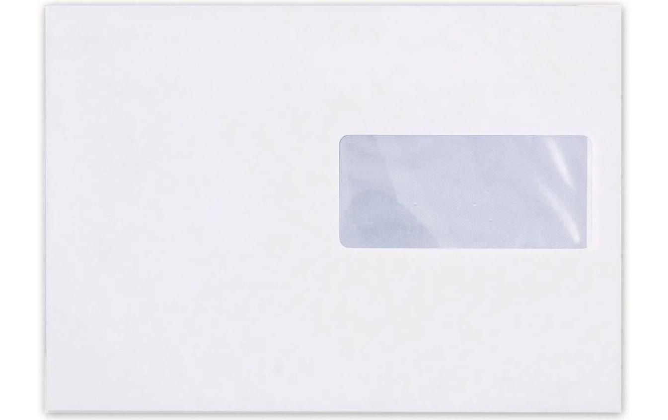 Büroline Couvert mit Fenster C5 Weiss, 500 Stück