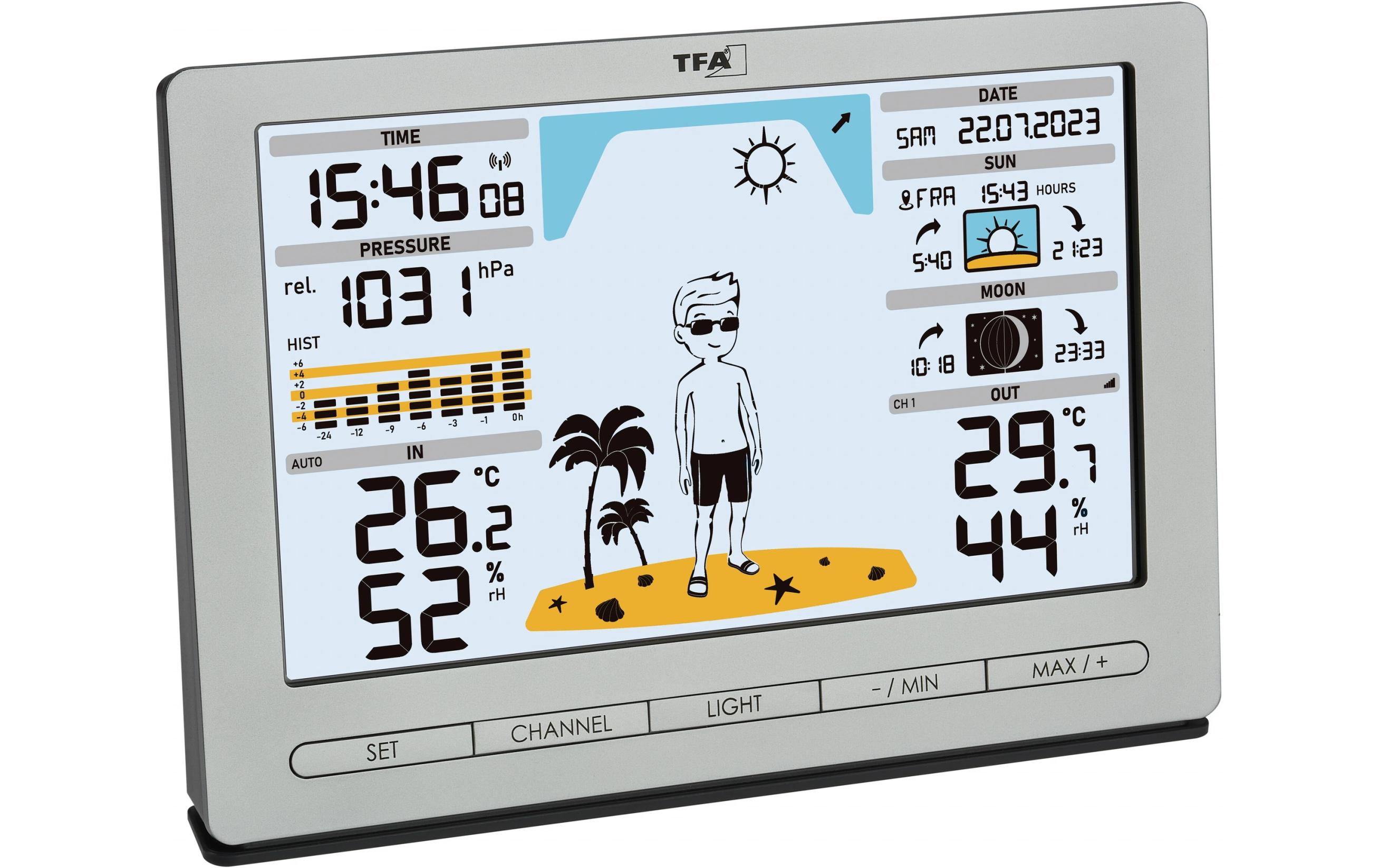 TFA Dostmann Wetterstation Meteo Jack Silber