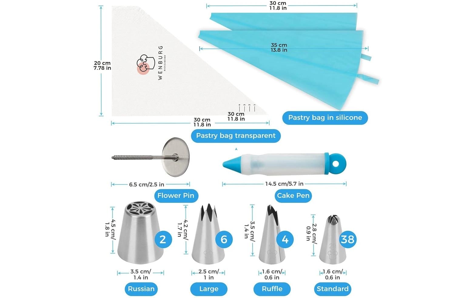 Wenburg Spritztülle - Set, 75-tlg