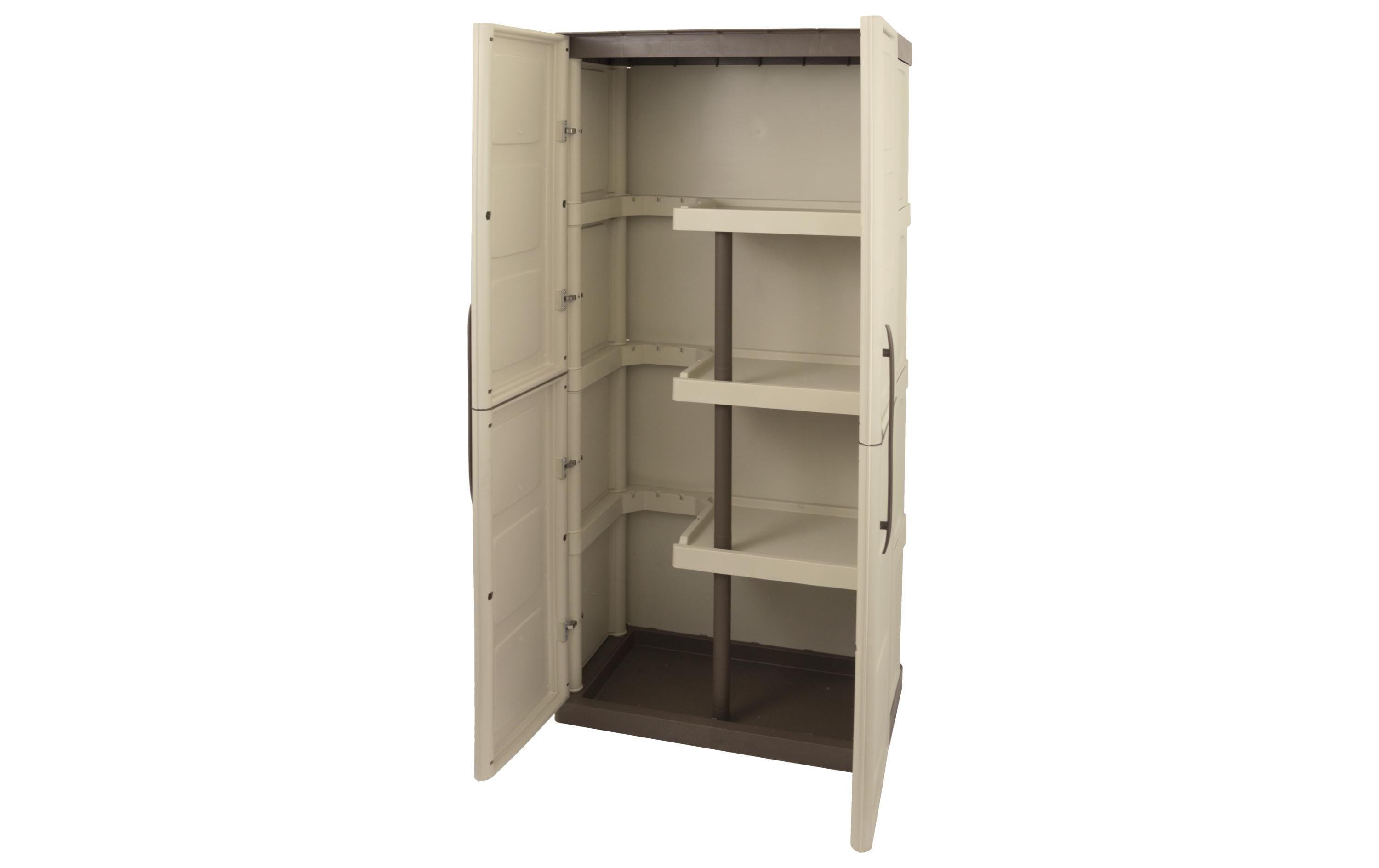 Art Plast Gartenschrank Taupe/Elfenbein