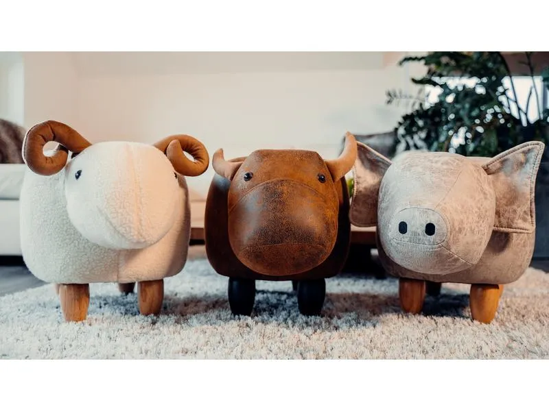zoosy Kinderhocker Kuh Bruna Braun